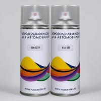SE4 KIA: G3Y KIA Бежевый перламутровый металлик, Platinum Gold и 1D (UD) KIA Белый, Clear White. Аэрзольные баллоны.
