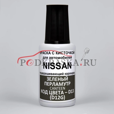 D13 (D12G) Nissan Зеленый перламутровый металлик, Canteen 20 мл.